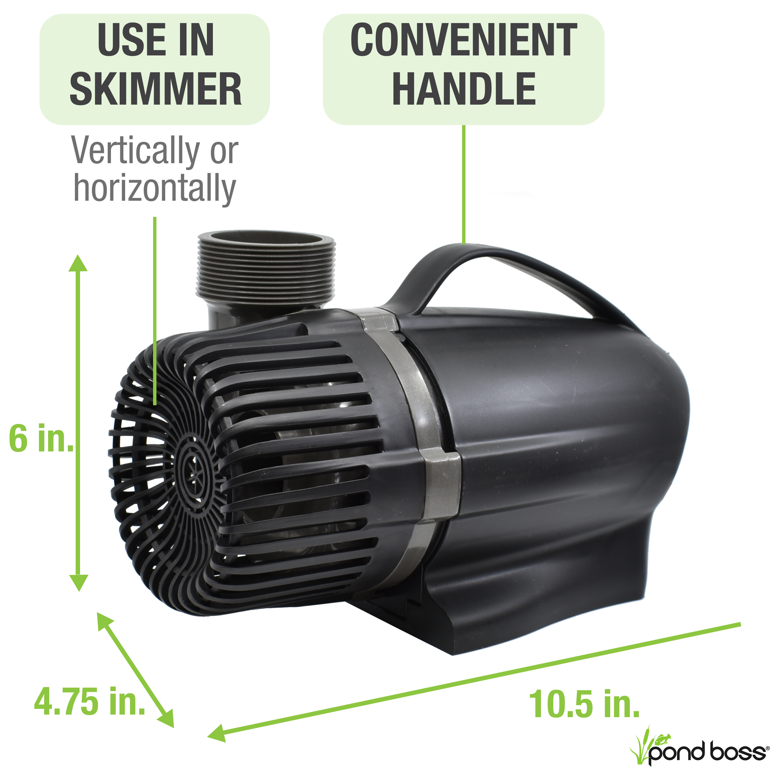 5,000 GPH Waterfall Pump Features
