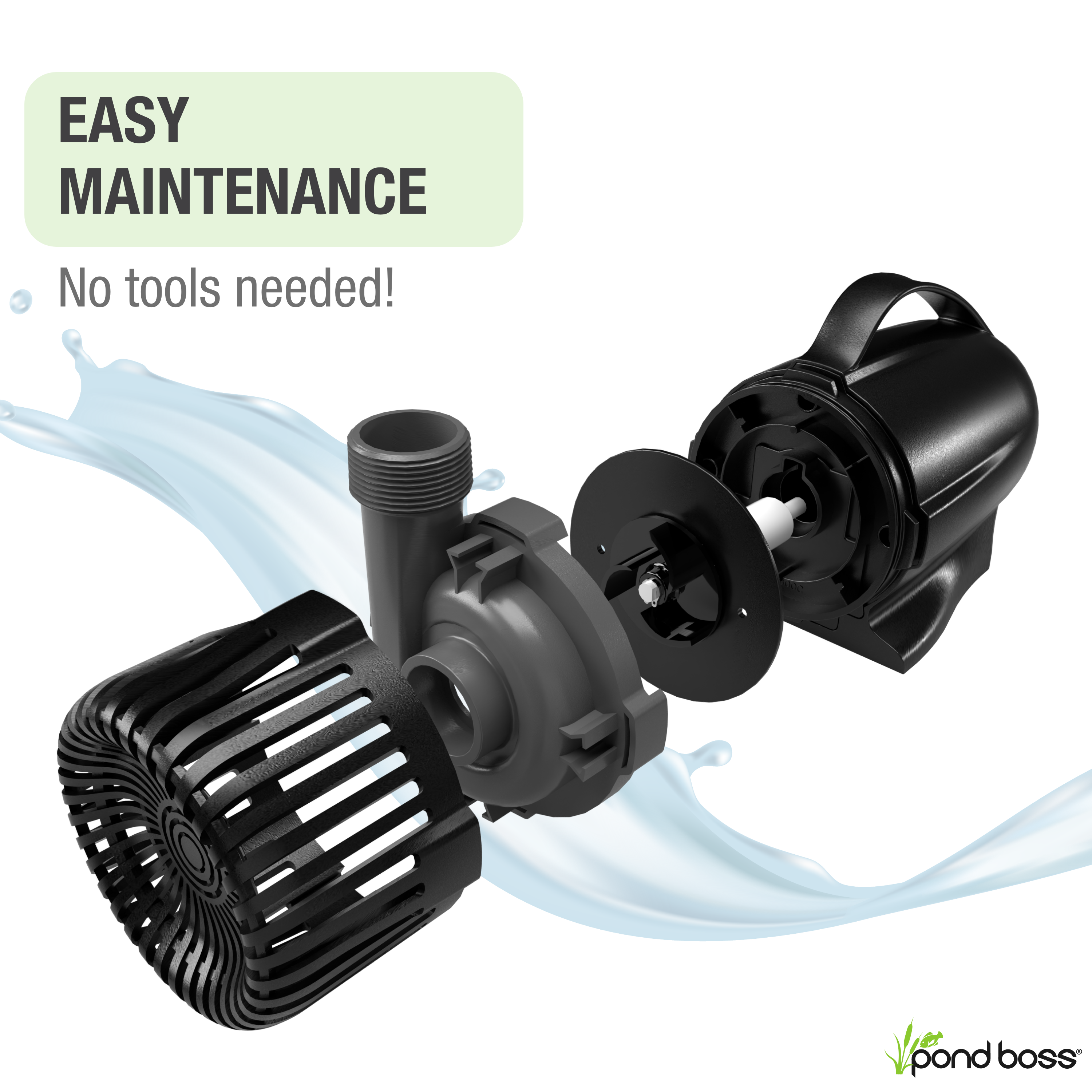 5,000 GPH Waterfall Pump Easy Maintenance