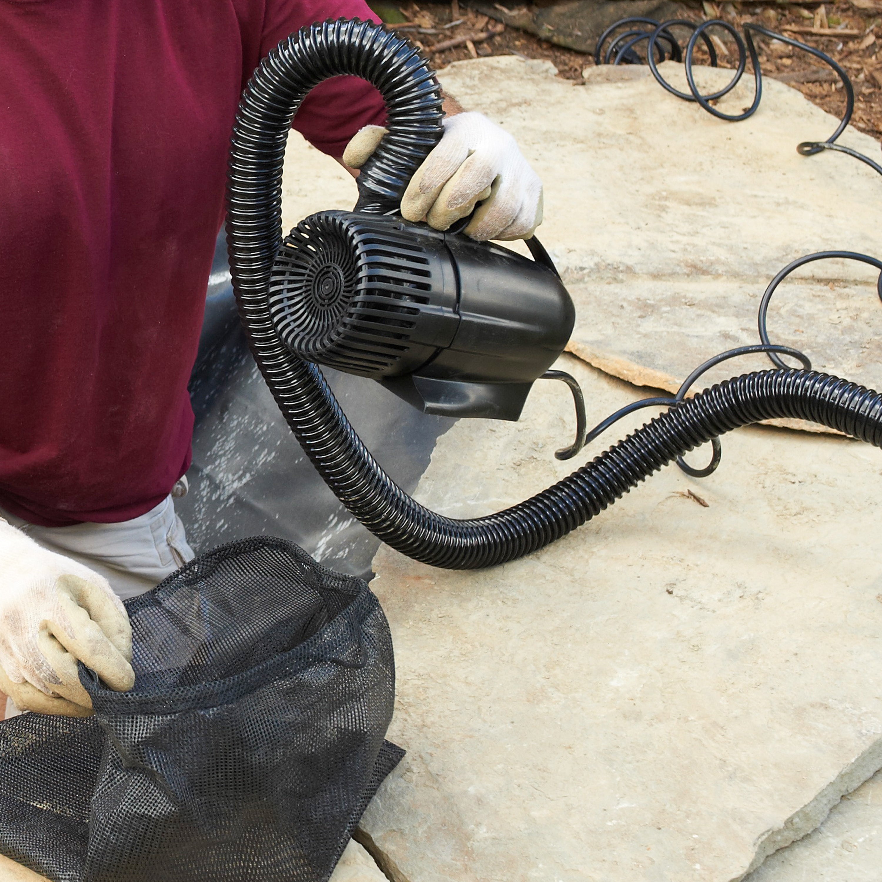 5,000 GPH Waterfall Pump Installation