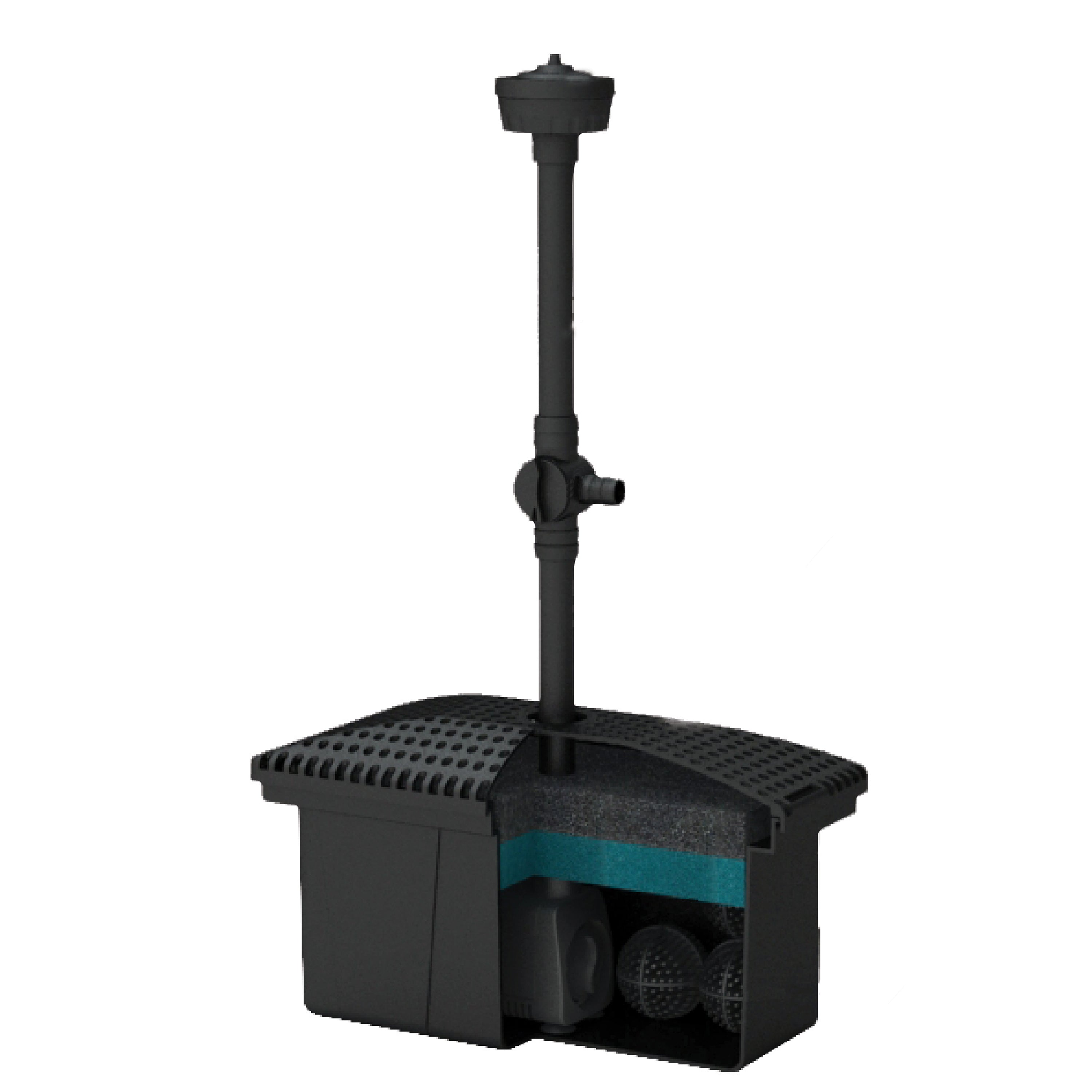 Medium Filter Kit with Pump Cut Away