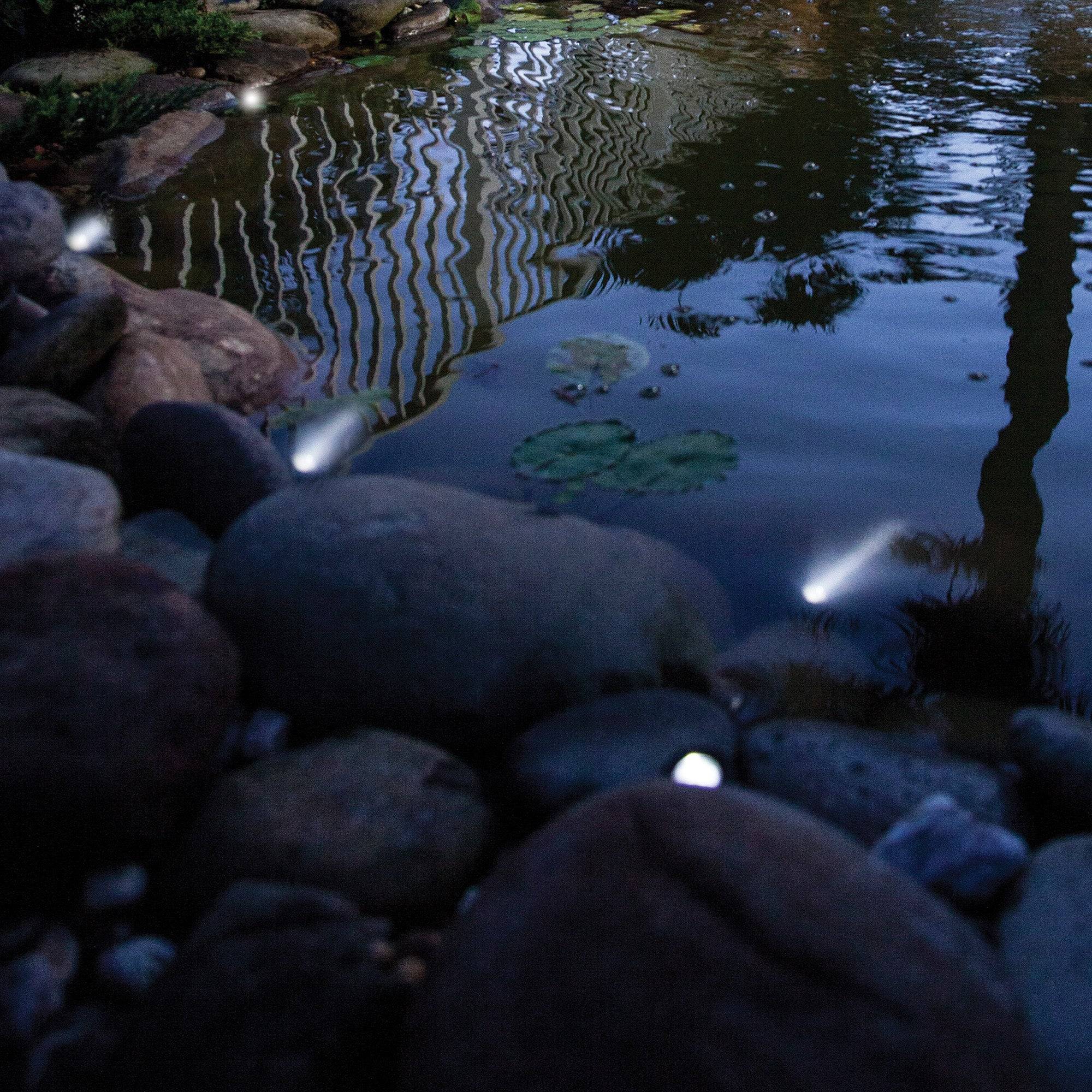 Mini Pond and Landscape Light Set In Use