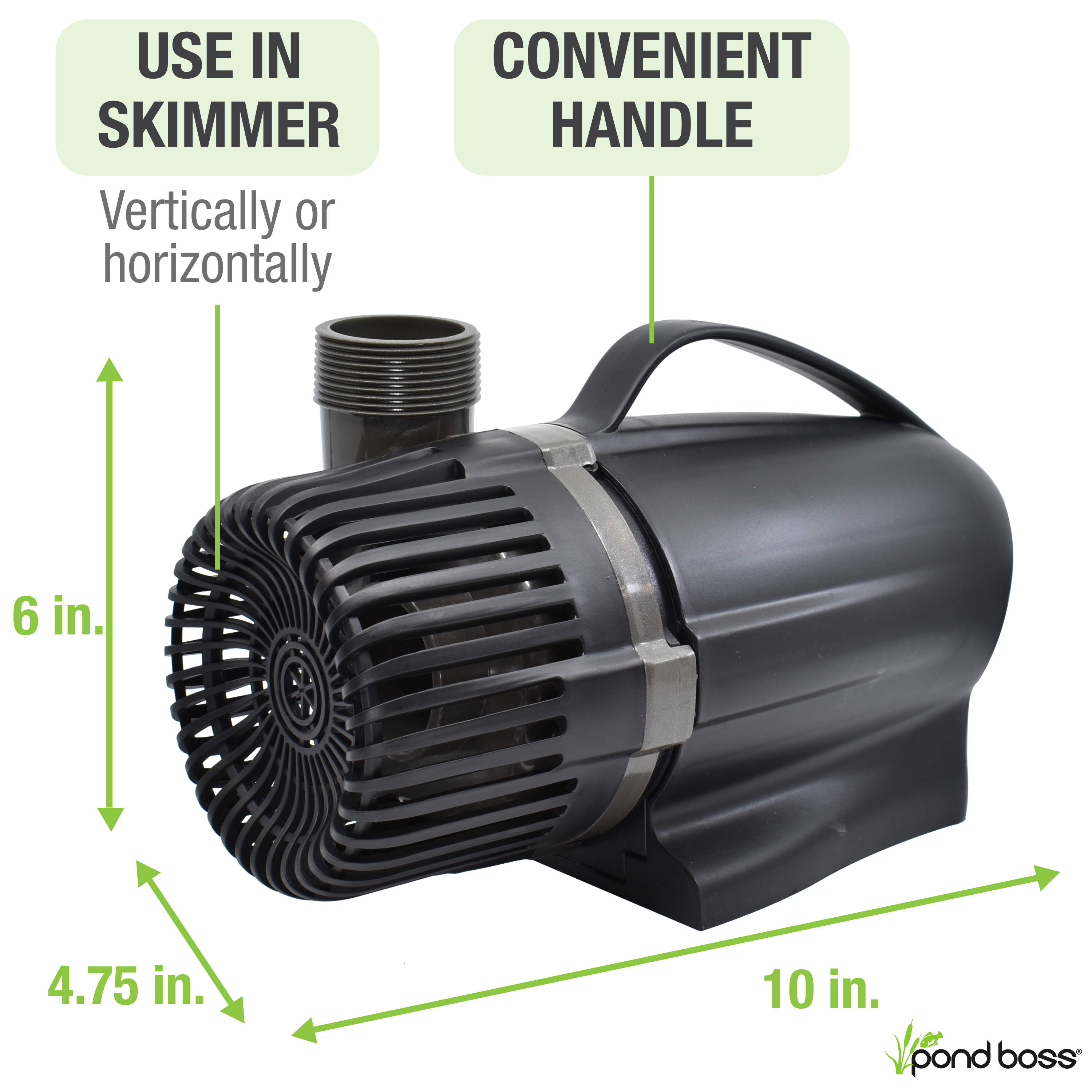 3,600 GPH Waterfall Pump Features