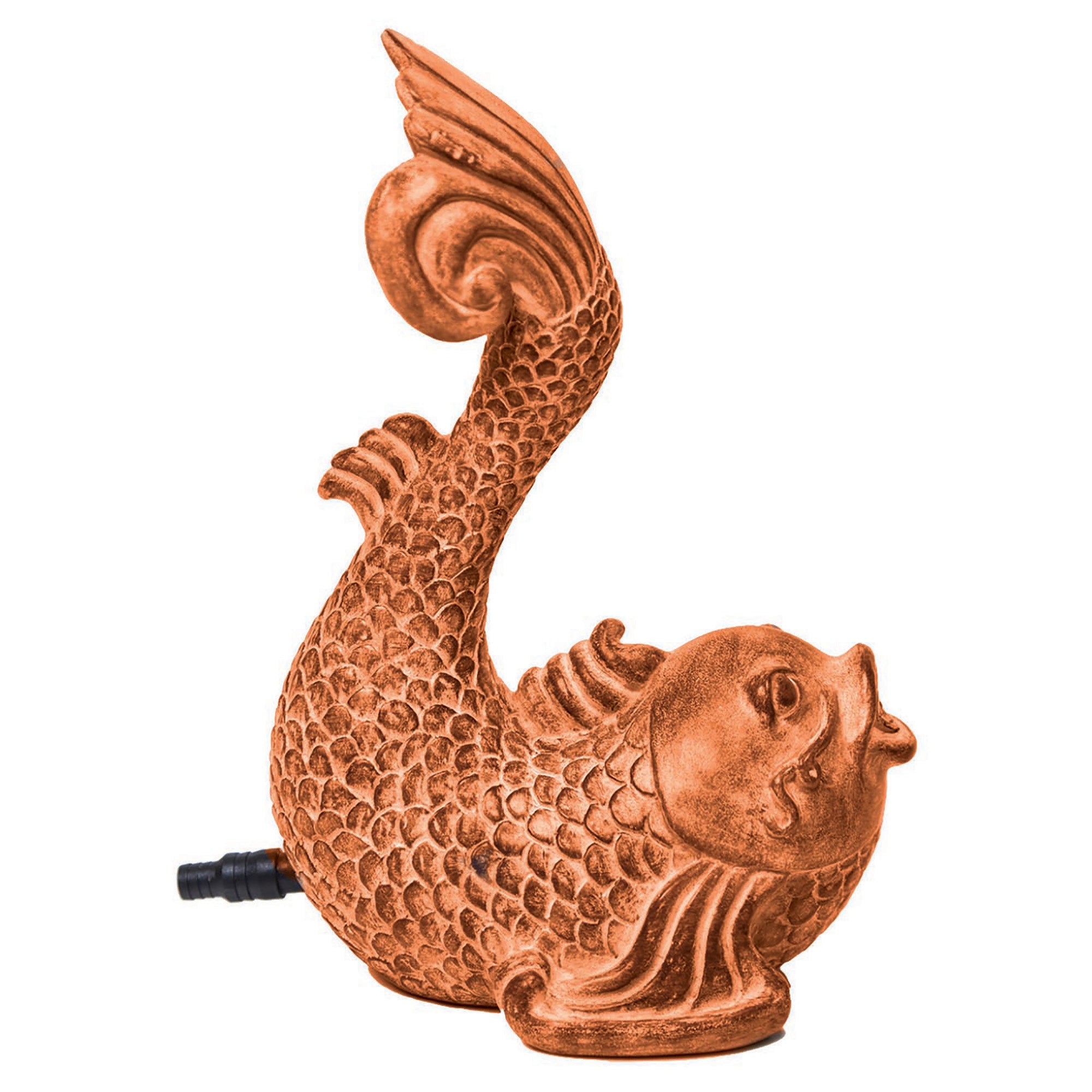 Terra Cotta Koi Spitter