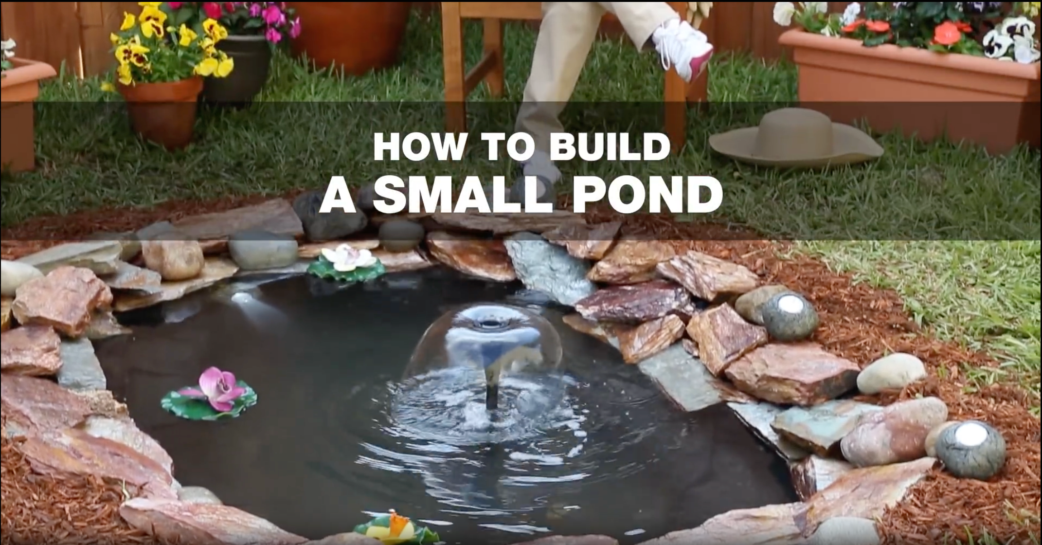 Learn how to build a small pond with pond boss