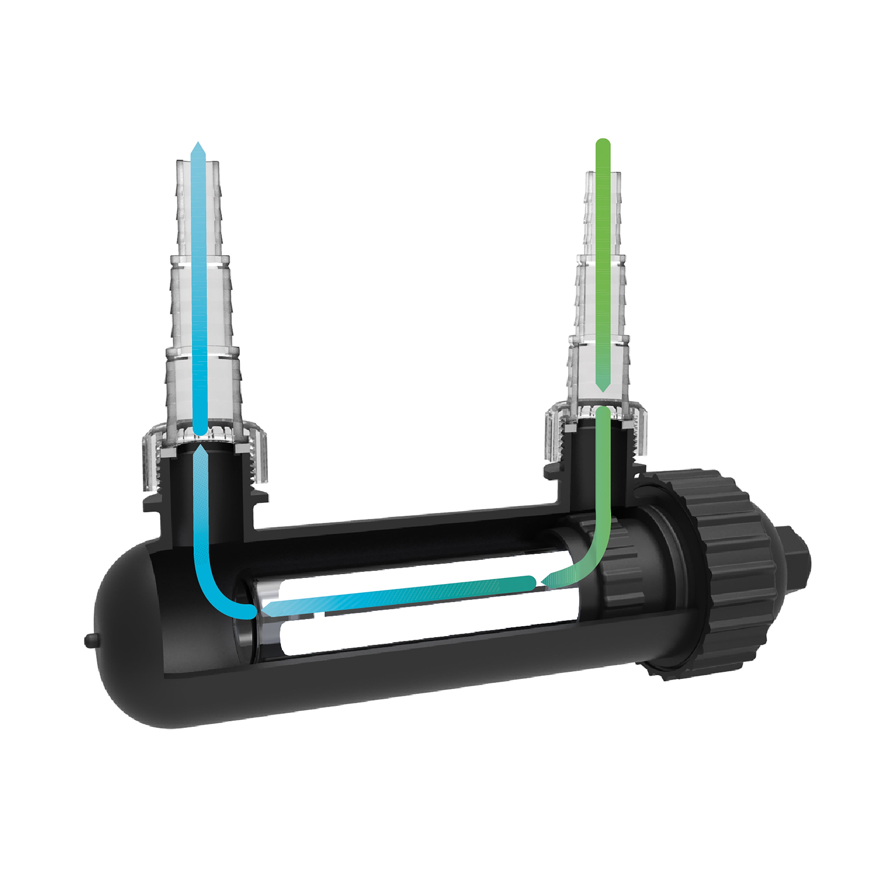 9-watt UV Pond Clarifier Water Flow
