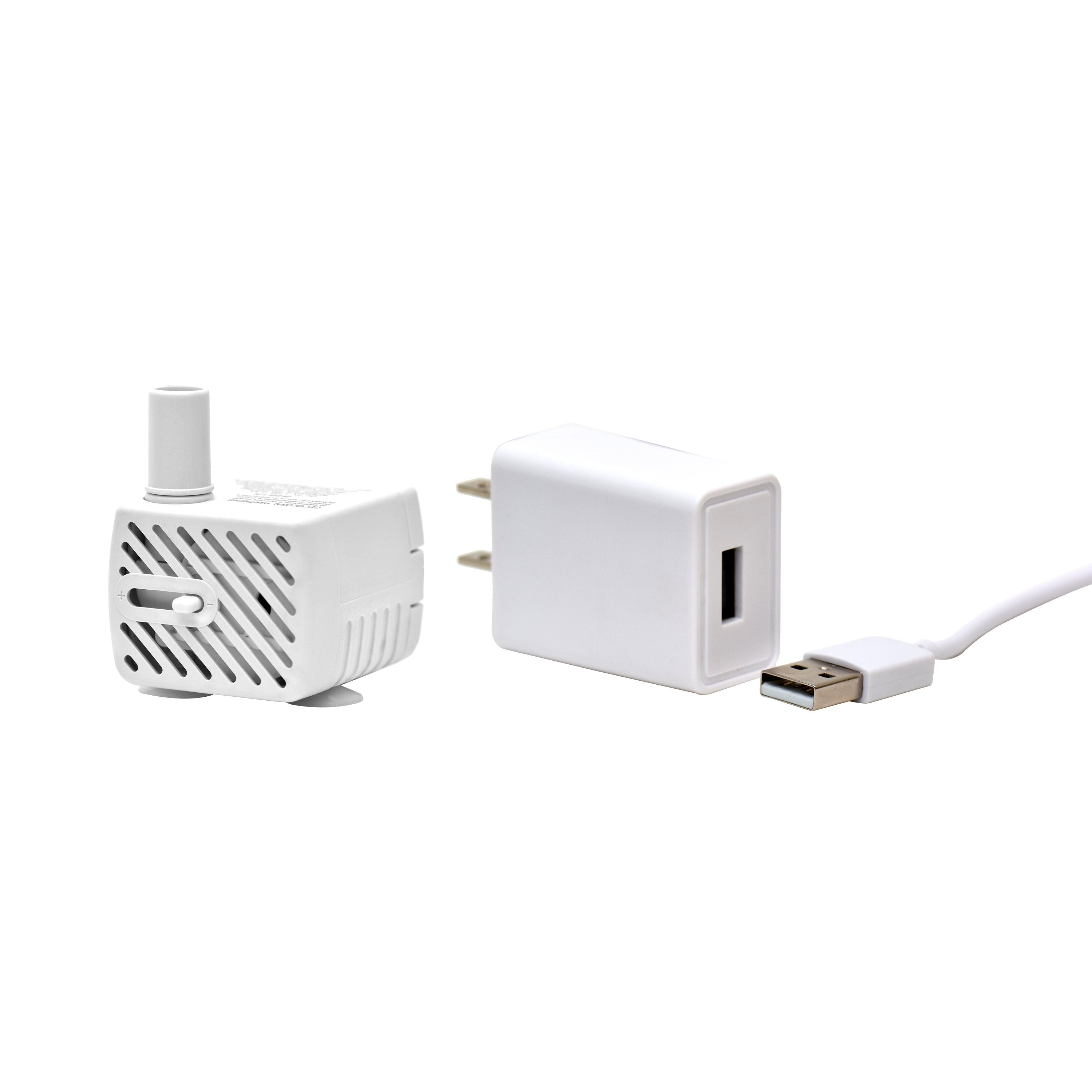 What's Included 45 GPH Tabletop Fountain Pump with USB