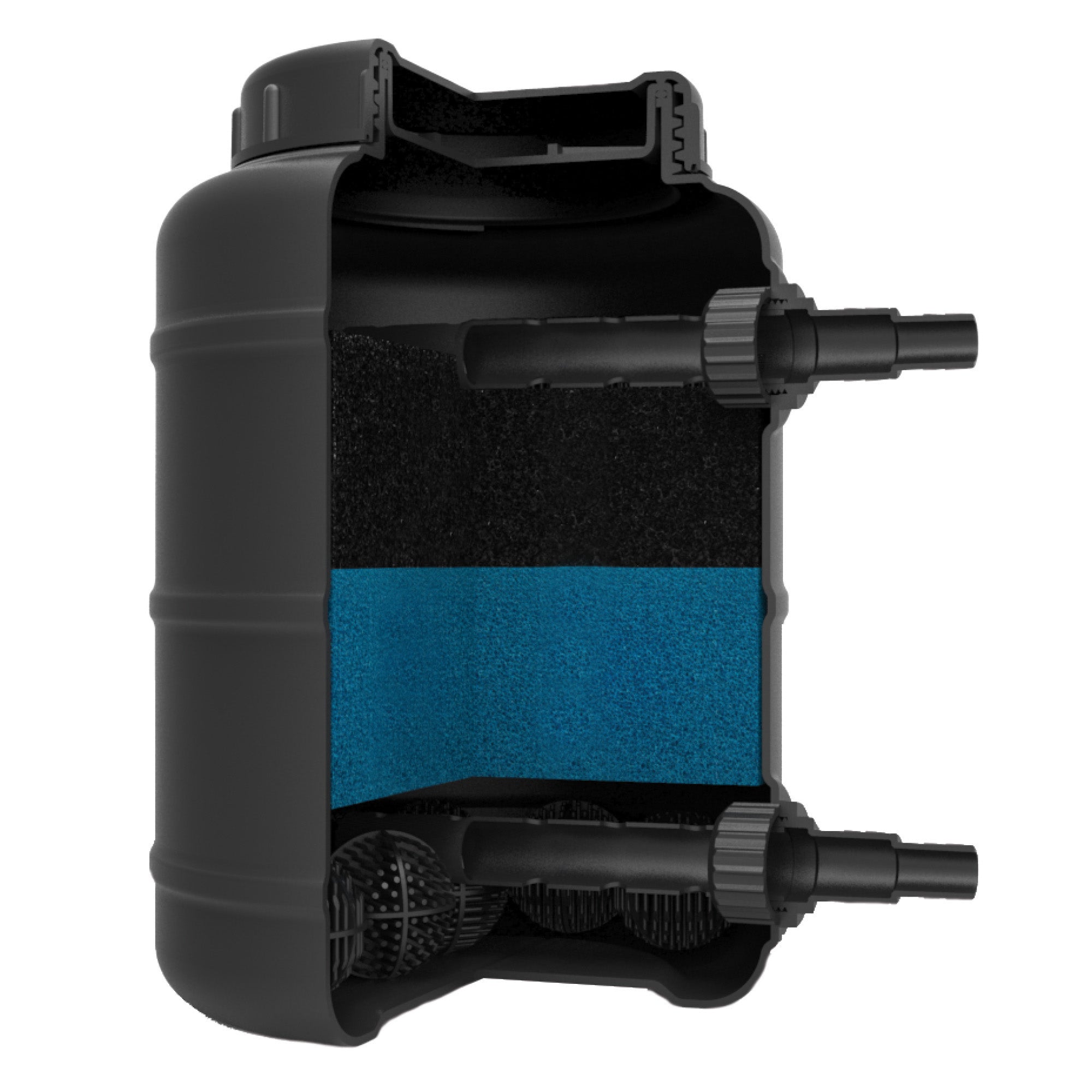 Pressurized Pond Filter Cut Away